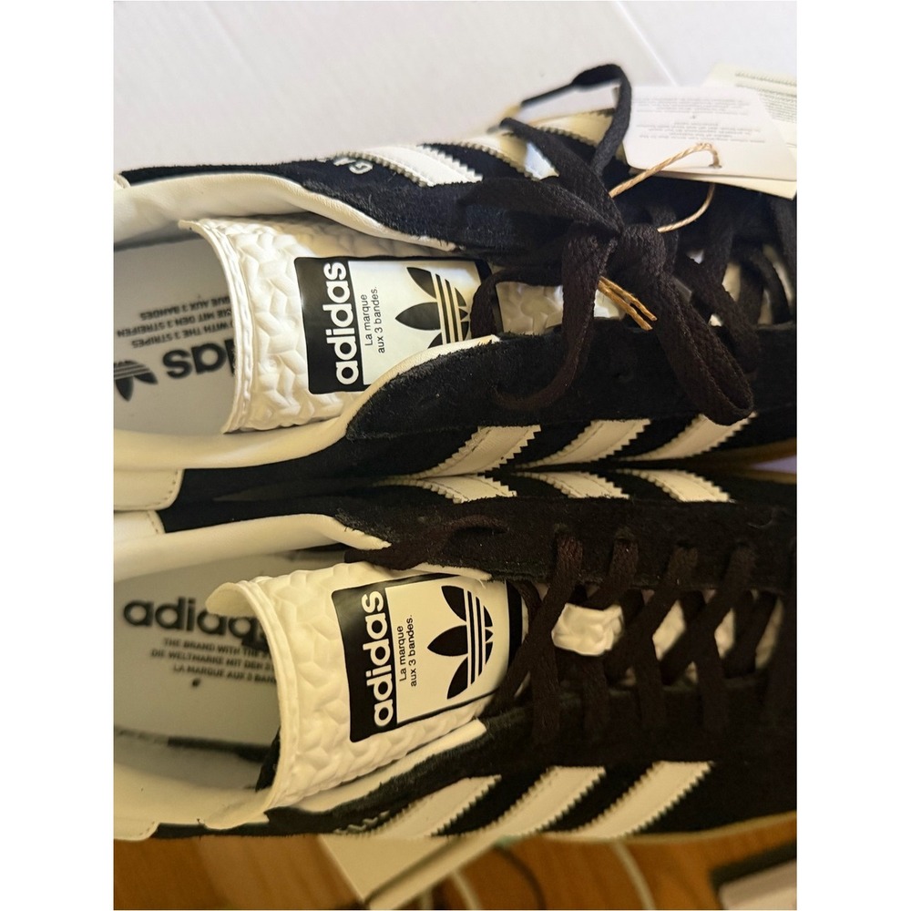 adidas Women's Gazelle Bold, Blk & Wht w/3 layer Gum Sole, Sz 9.5, Brand New - Picture 4 of 8